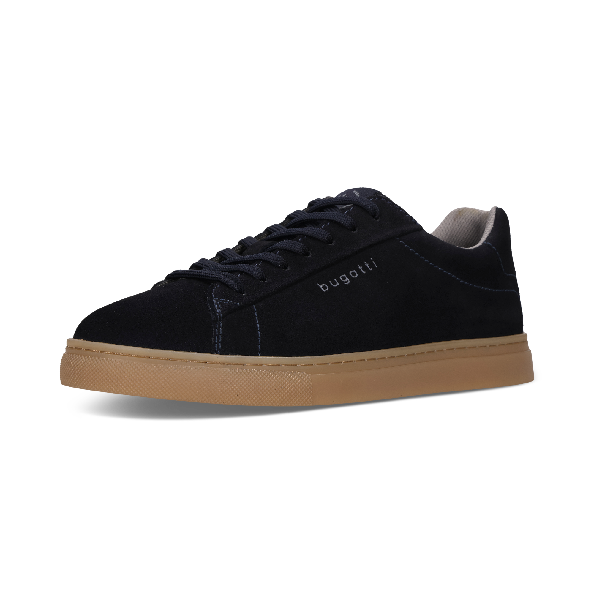 Sneaker da uomo Bugatti in camoscio blu navy