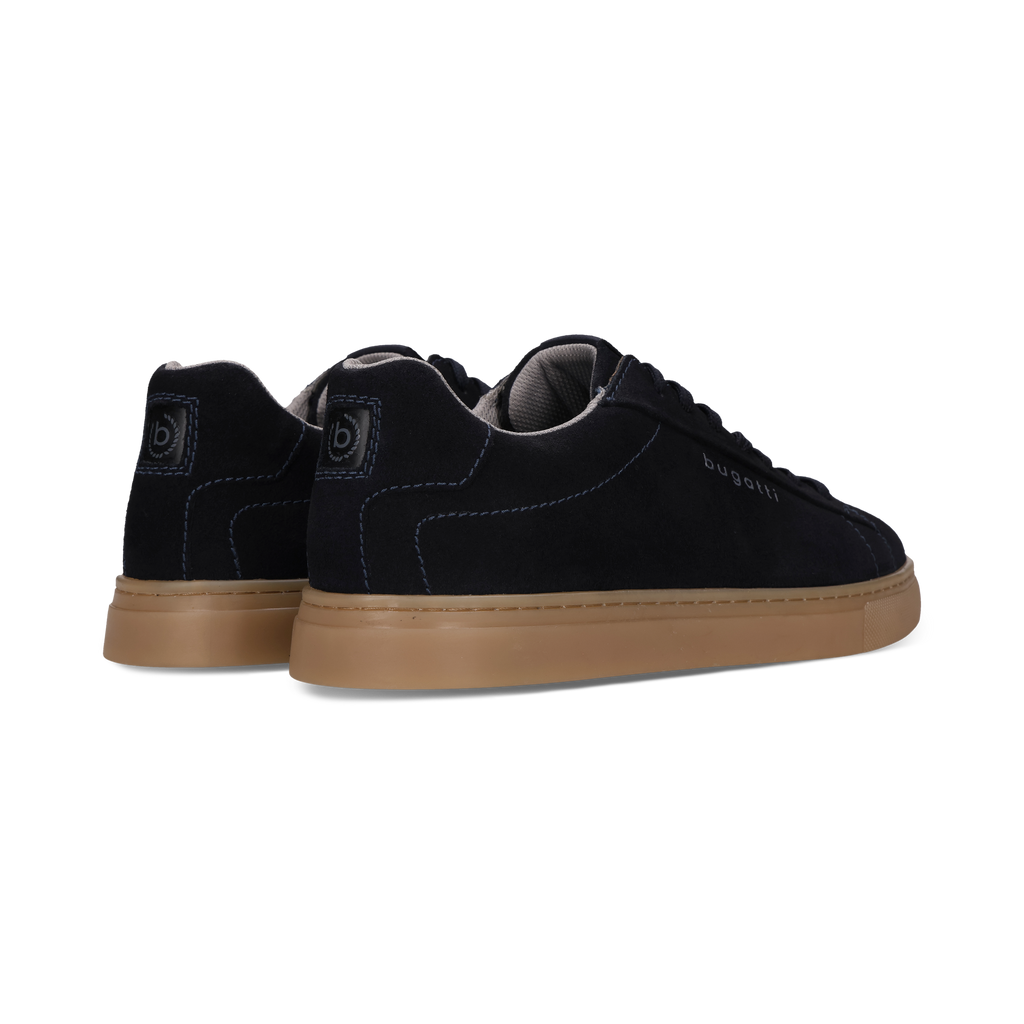 Sneaker da uomo Bugatti in camoscio blu navy