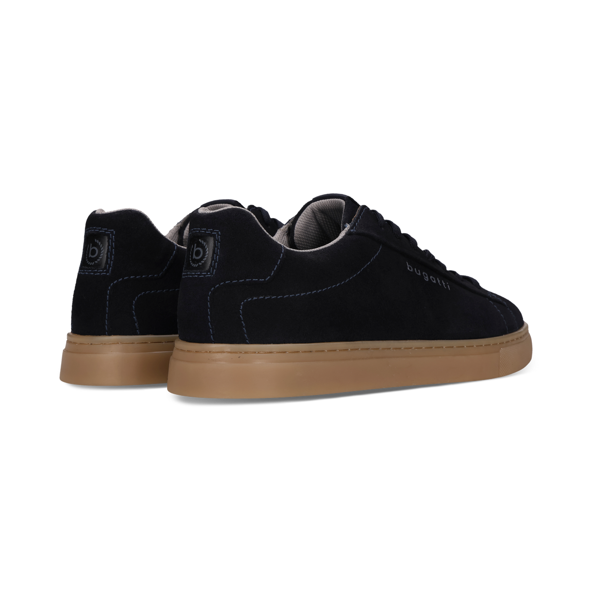 Sneaker da uomo Bugatti in camoscio blu navy