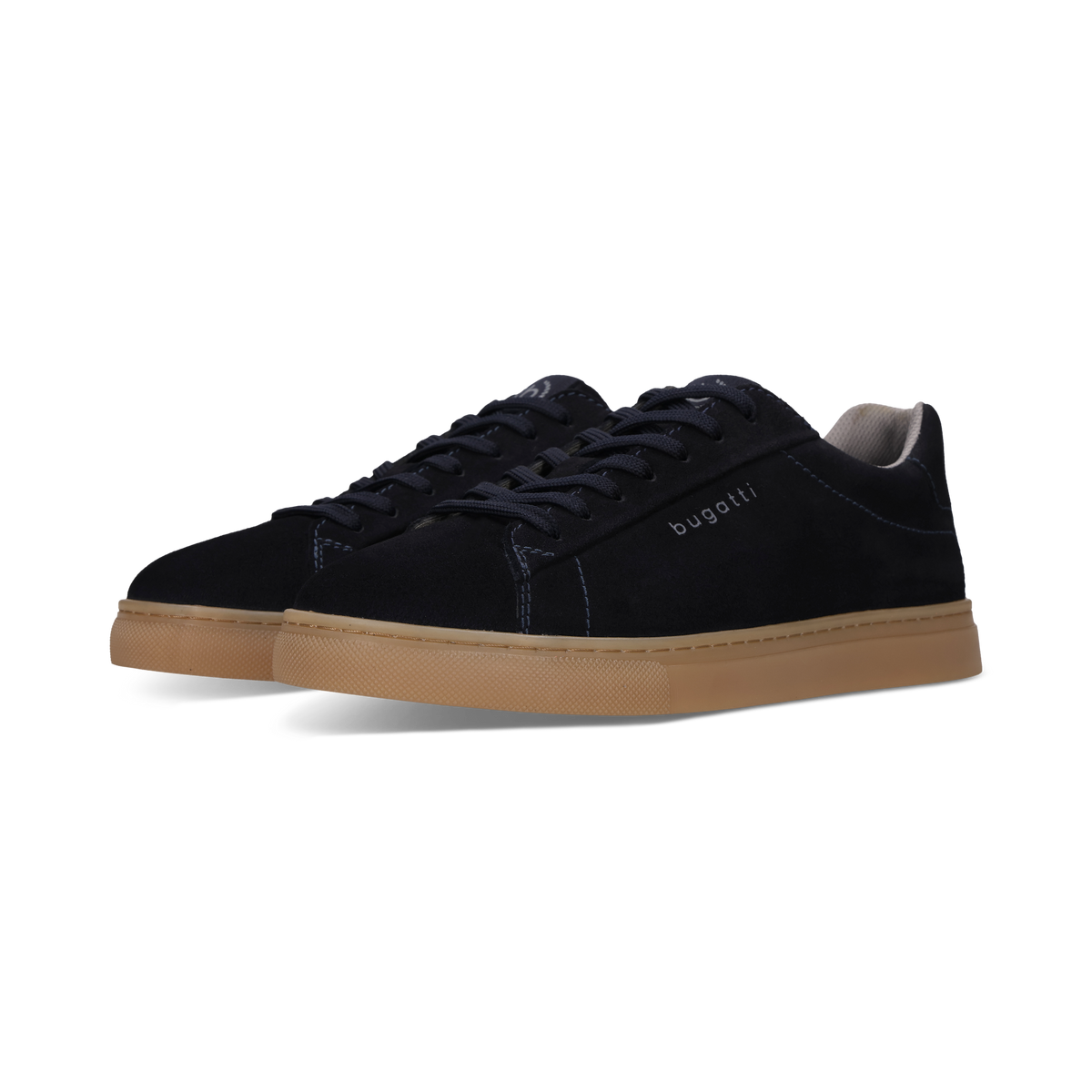 Sneaker da uomo Bugatti in camoscio blu navy