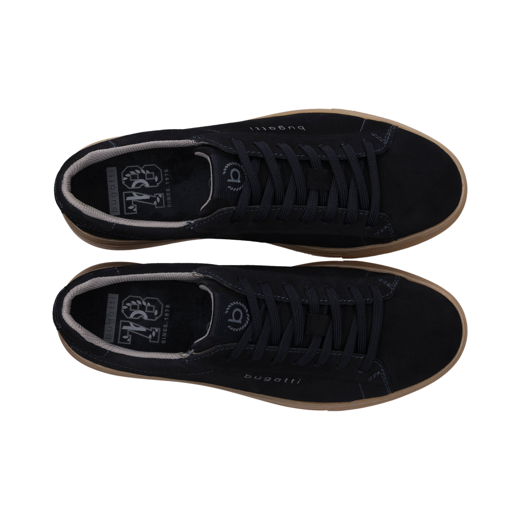 Sneaker da uomo Bugatti in camoscio blu navy