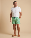 Costume da bagno verde mela a fiori — EXTRA LARGE