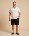 Polo ivoire en coton — EXTRA LARGE