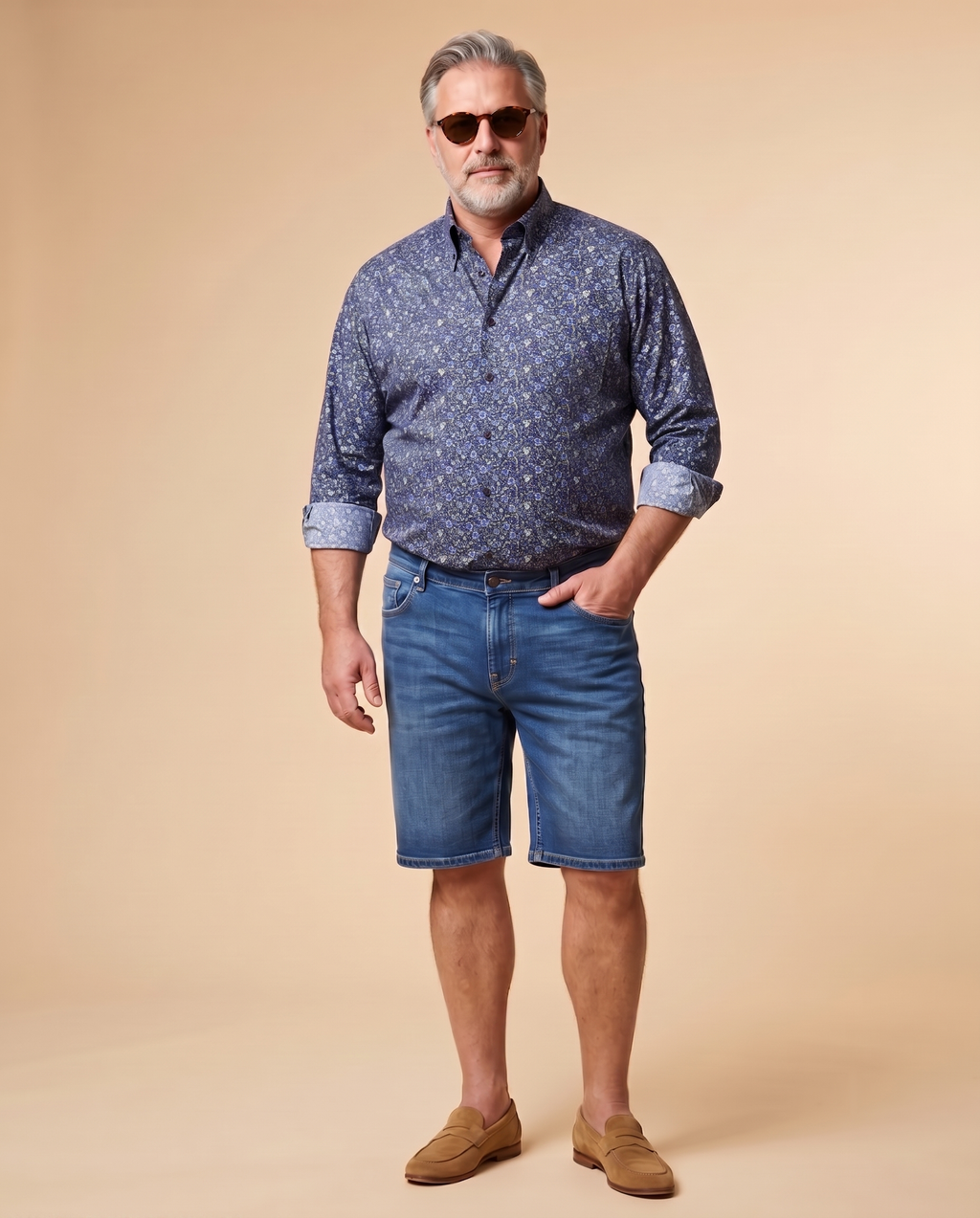 Camicia button-down floreale multicolor — EXTRA LARGE