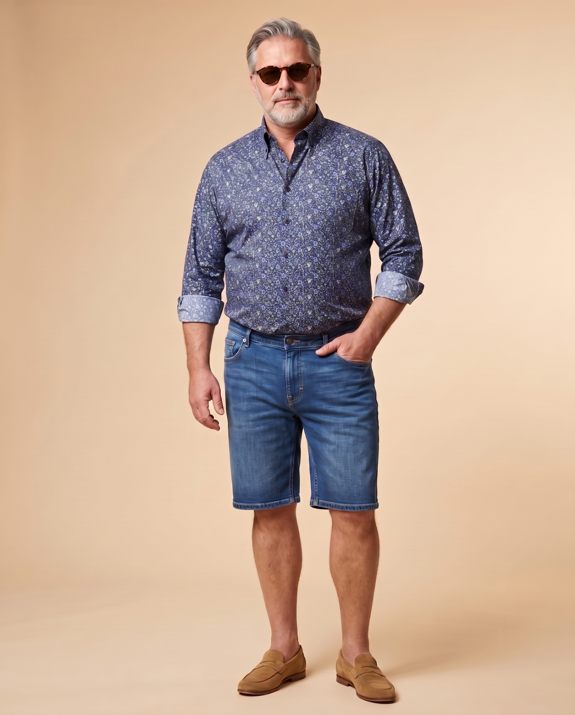 Camicia button-down floreale multicolor — EXTRA LARGE