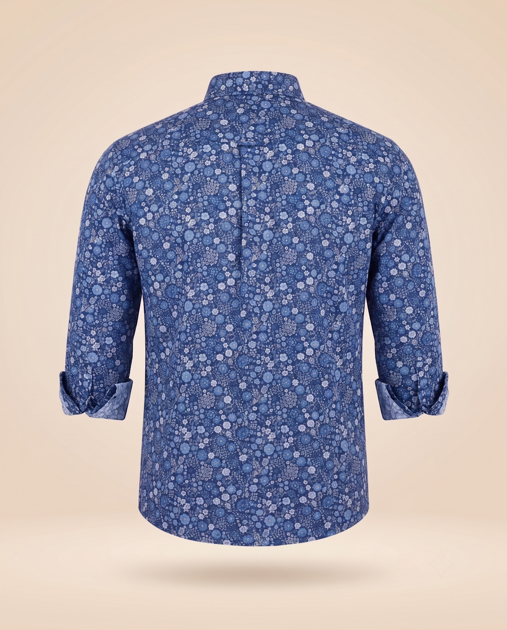 Camicia button-down floreale navy – retro