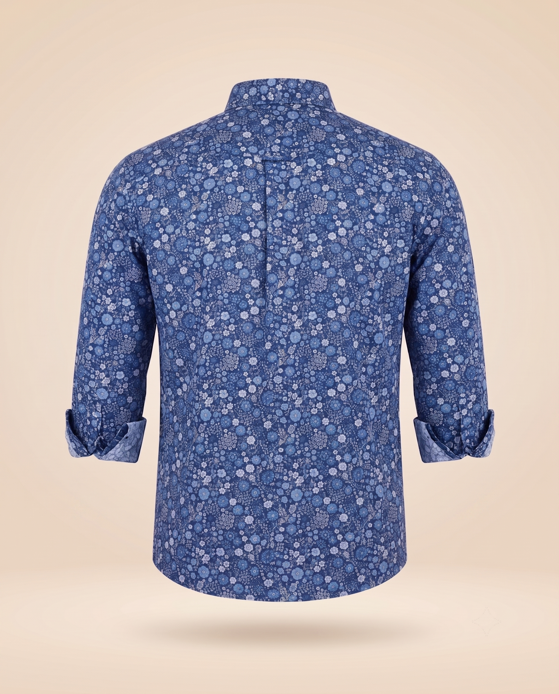 Camicia button-down floreale navy – retro