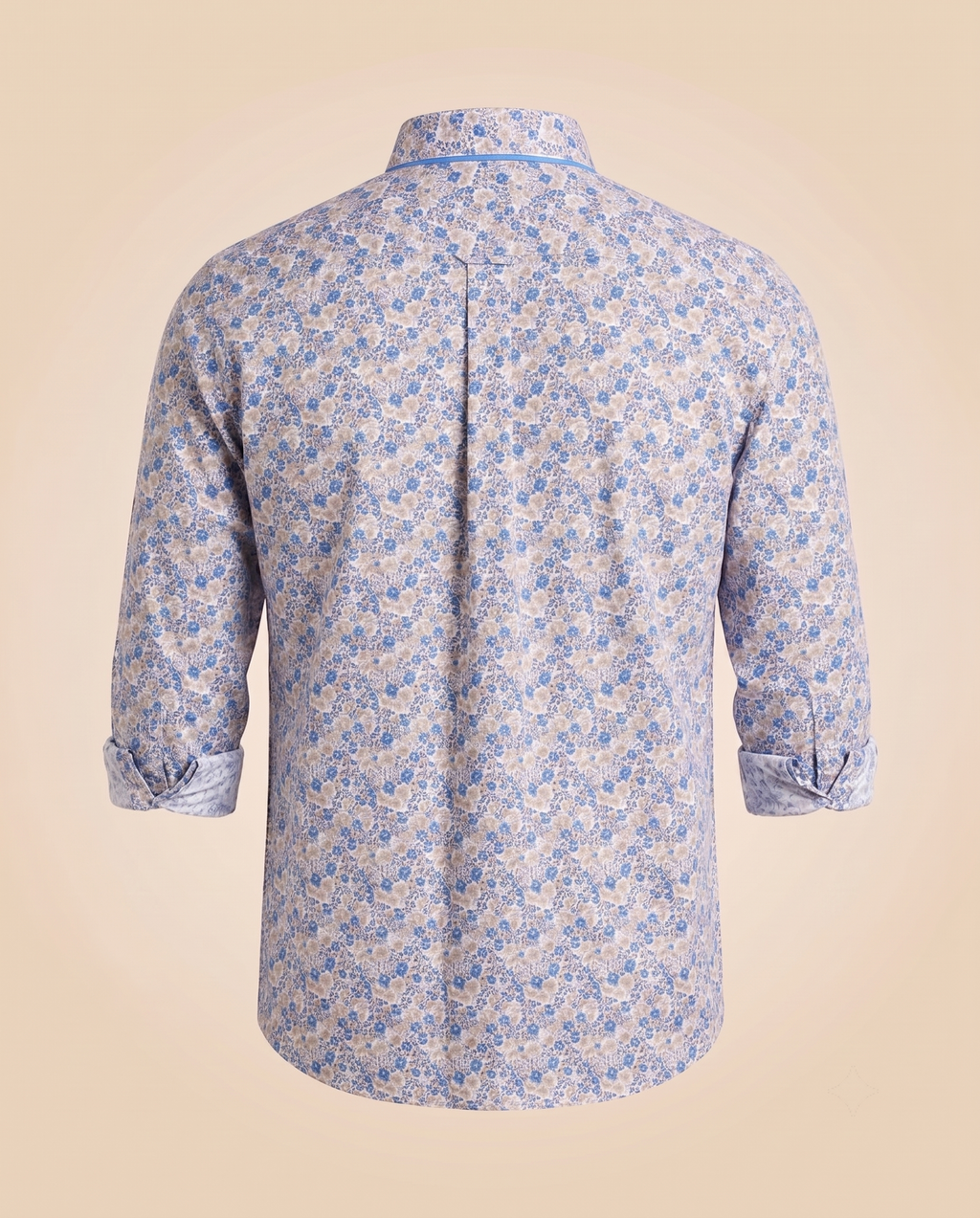 Camicia casual floreale blu – retro