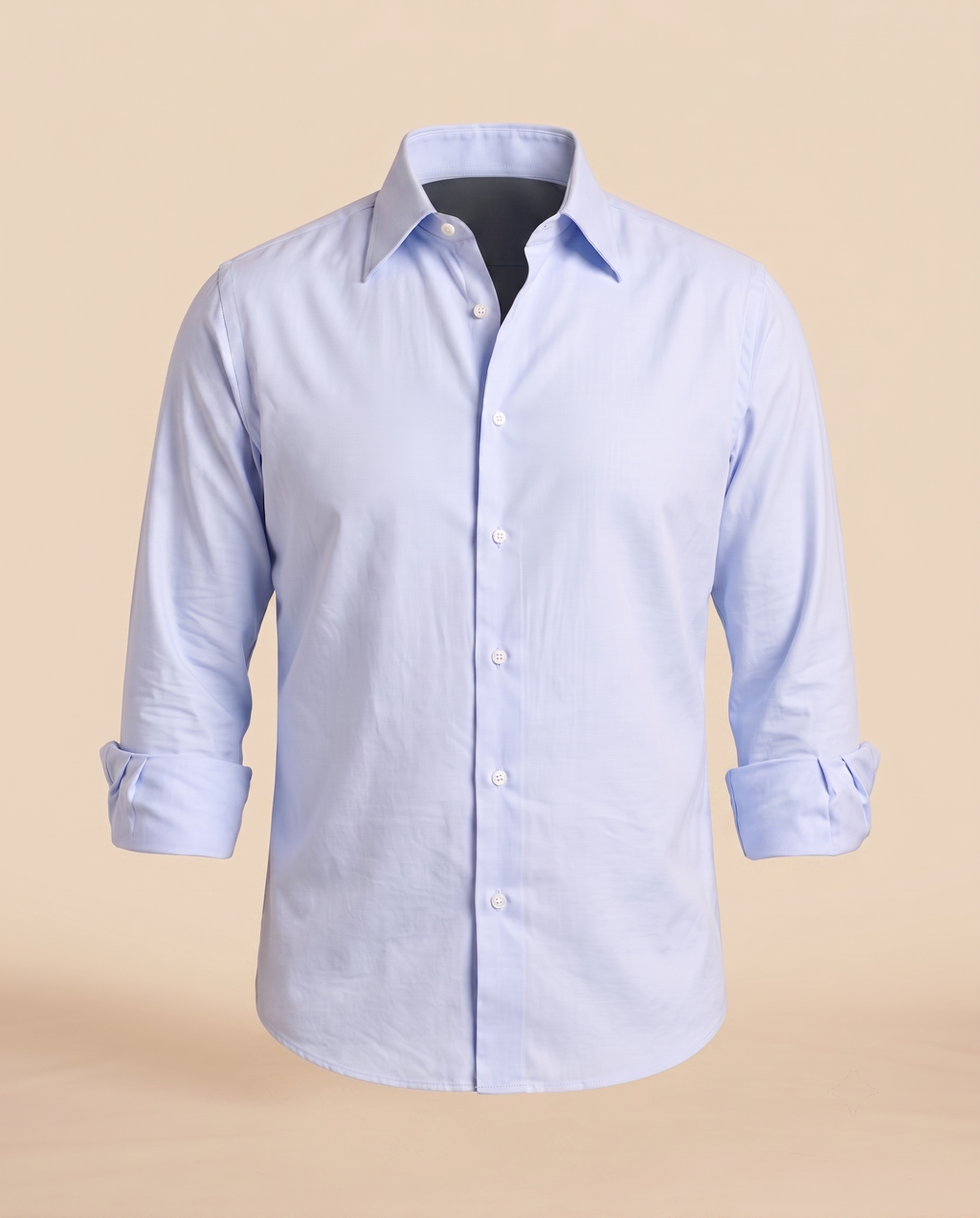 Camisa oxford celeste – delantero
