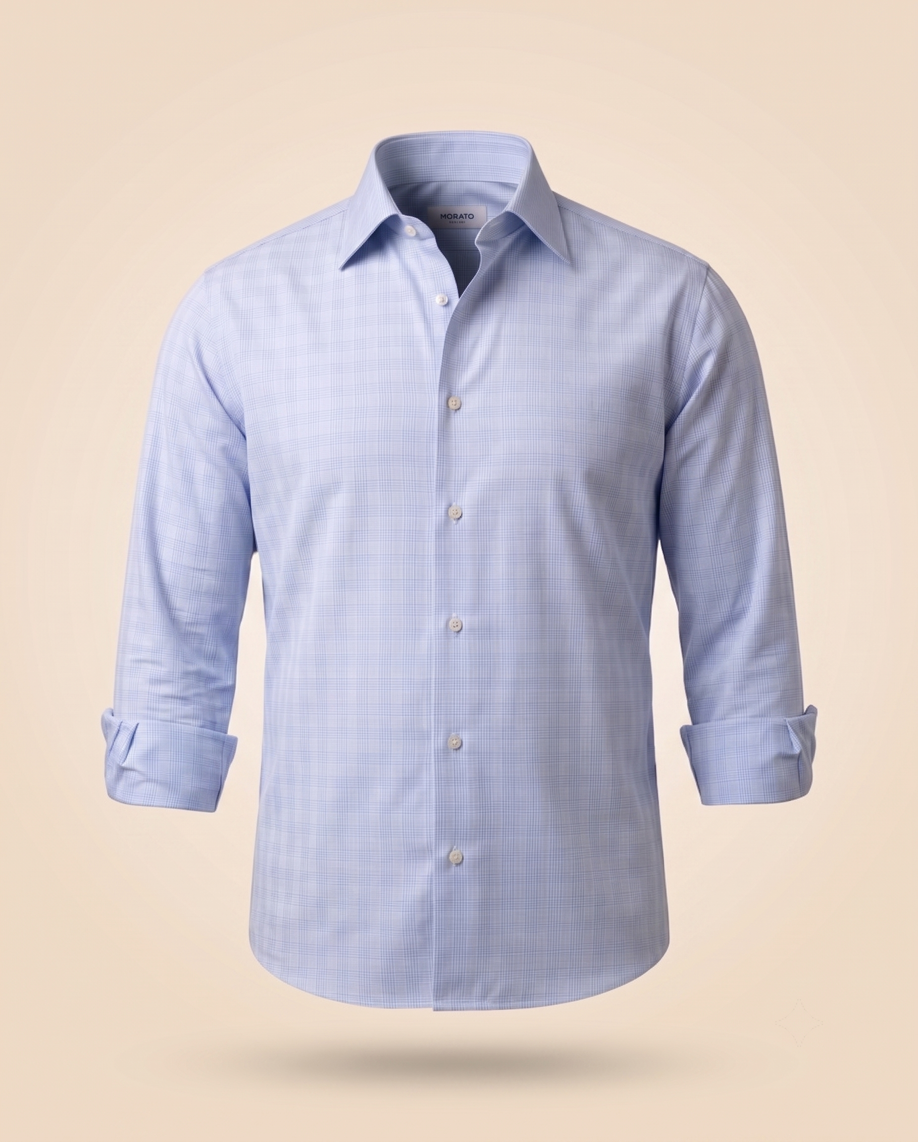 Camicia principe di Galles azzurra – fronte