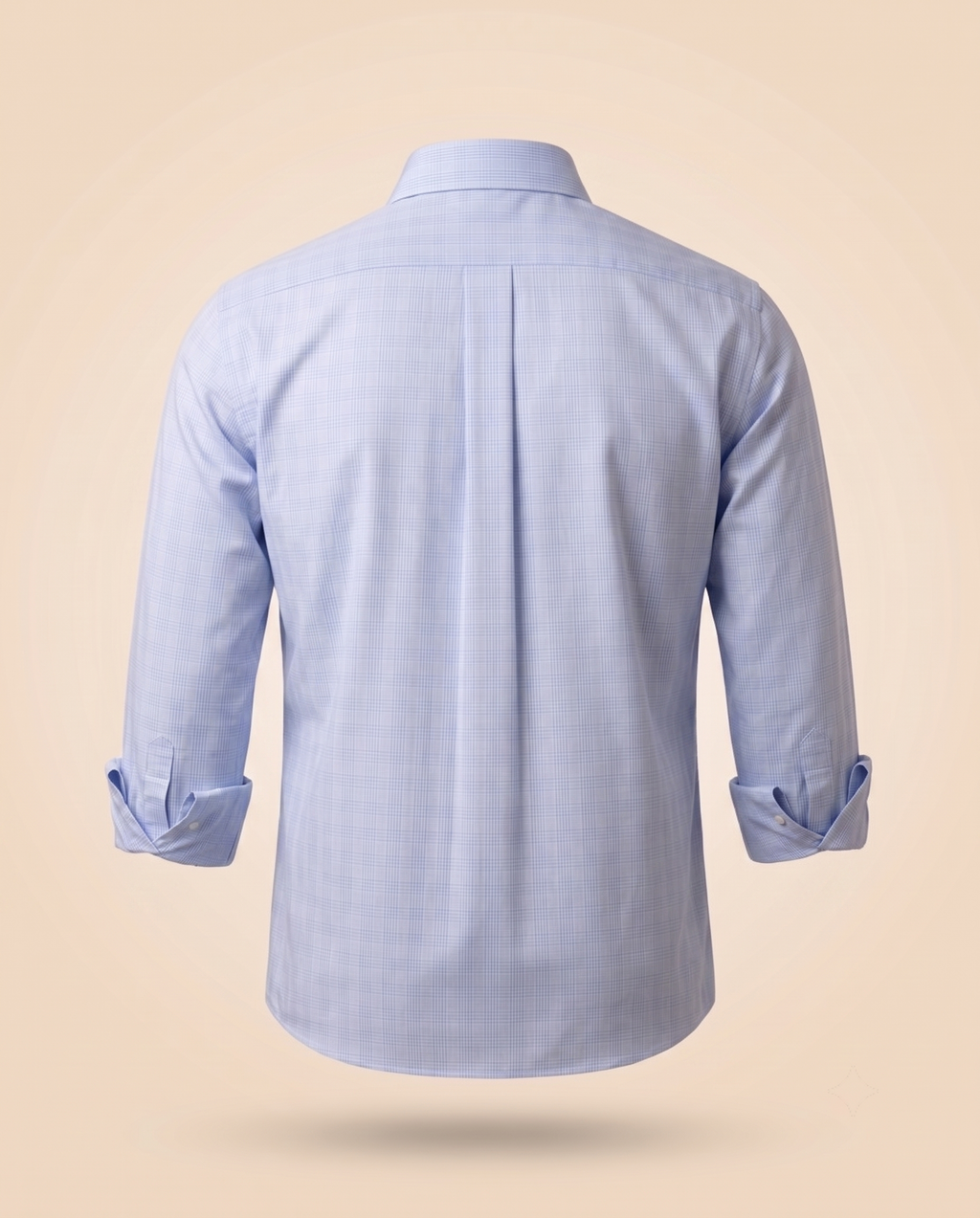 Camicia principe di Galles azzurra – retro