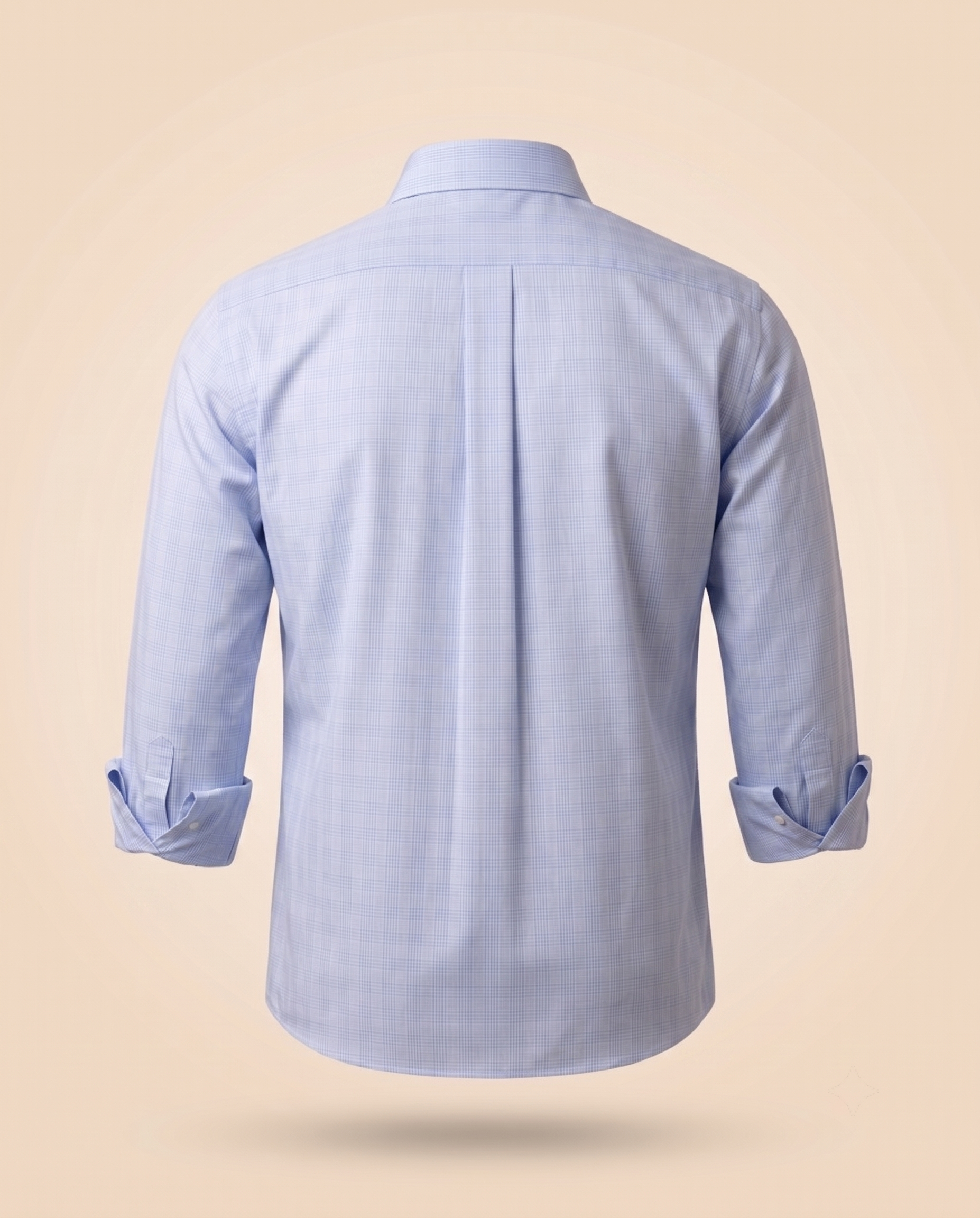 Camicia principe di Galles azzurra – retro
