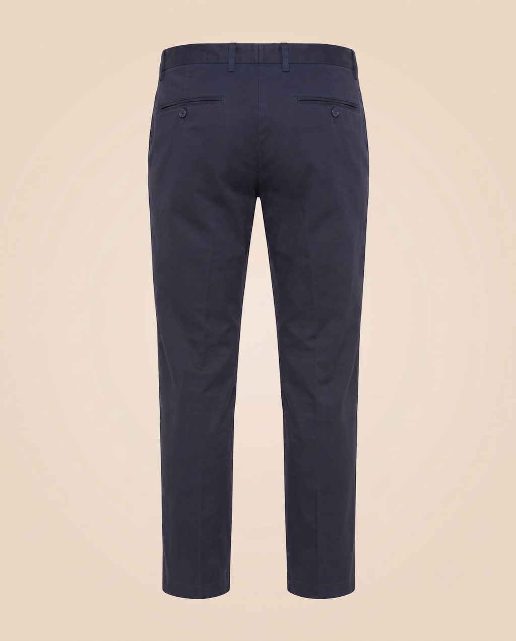 Chino blu navy in cotone – retro