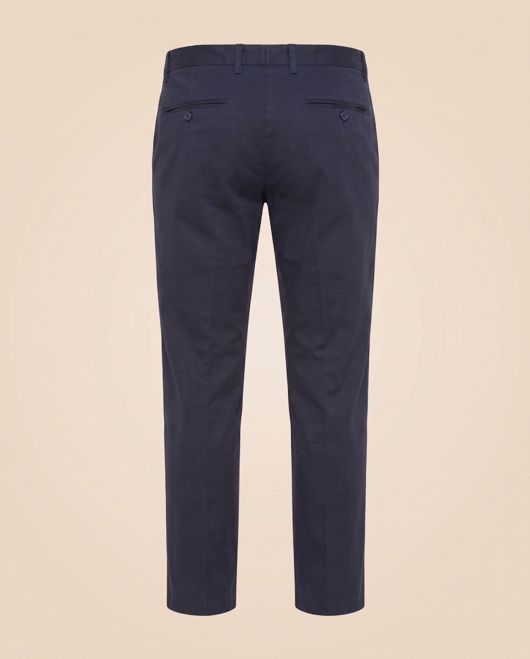 Chino blu navy in cotone – retro
