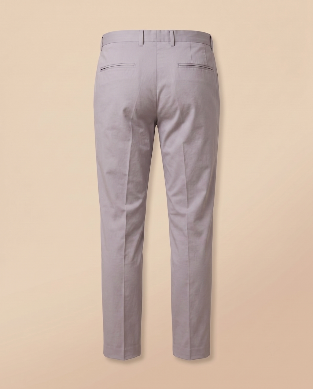 Chino gris claro de algodón – trasero
