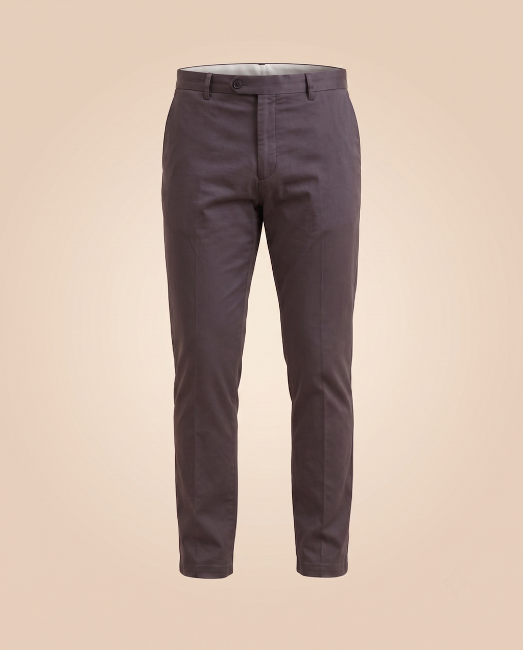 Chino color talpa in cotone – fronte