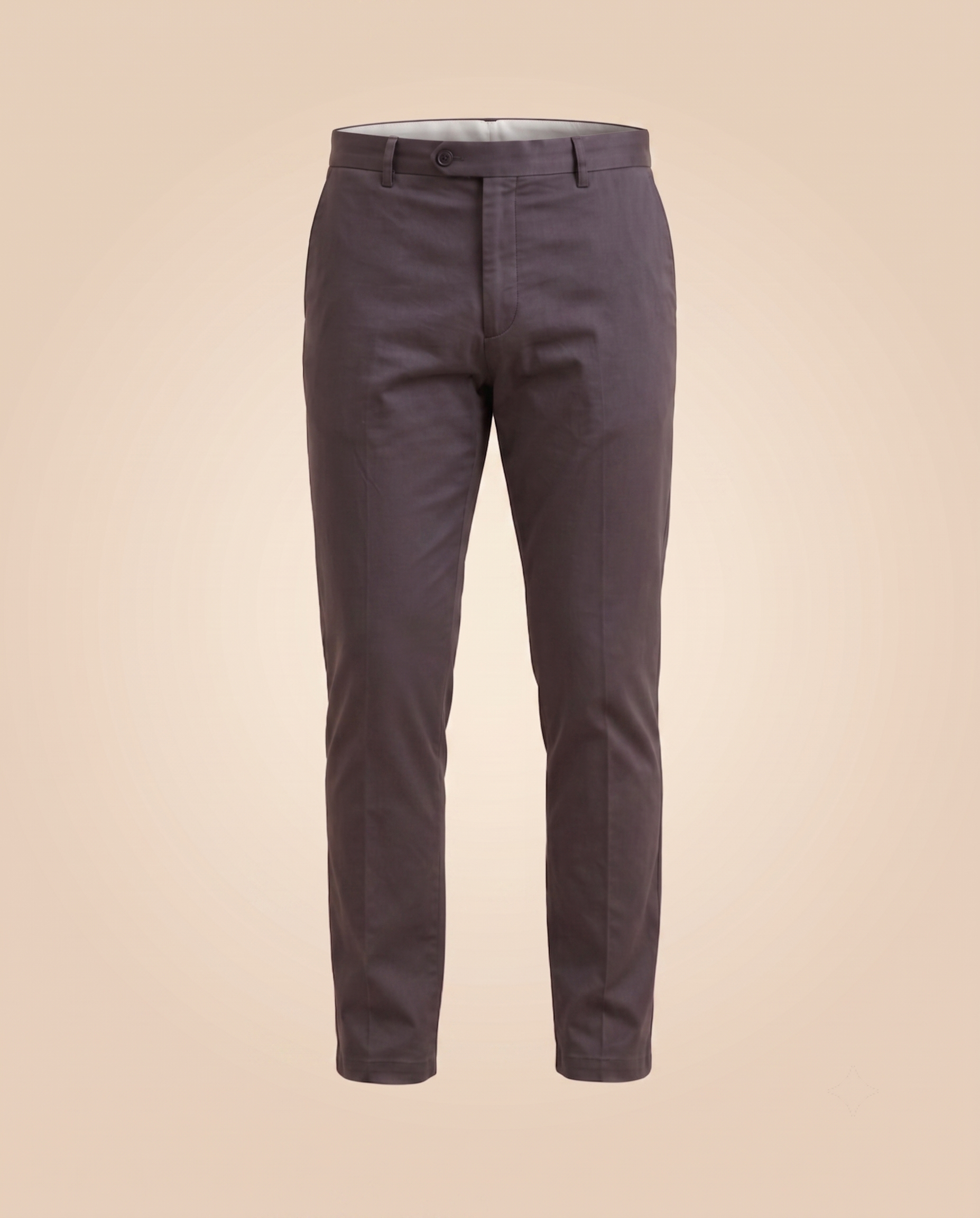 Chino color talpa in cotone – fronte