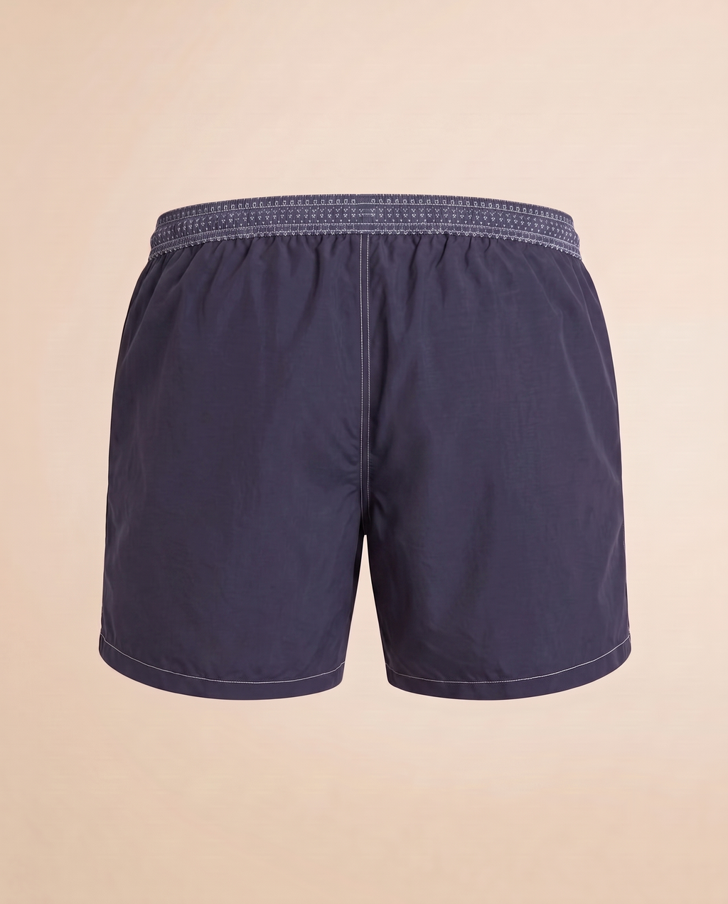 Costume da bagno blu navy con vita ricamata – retro