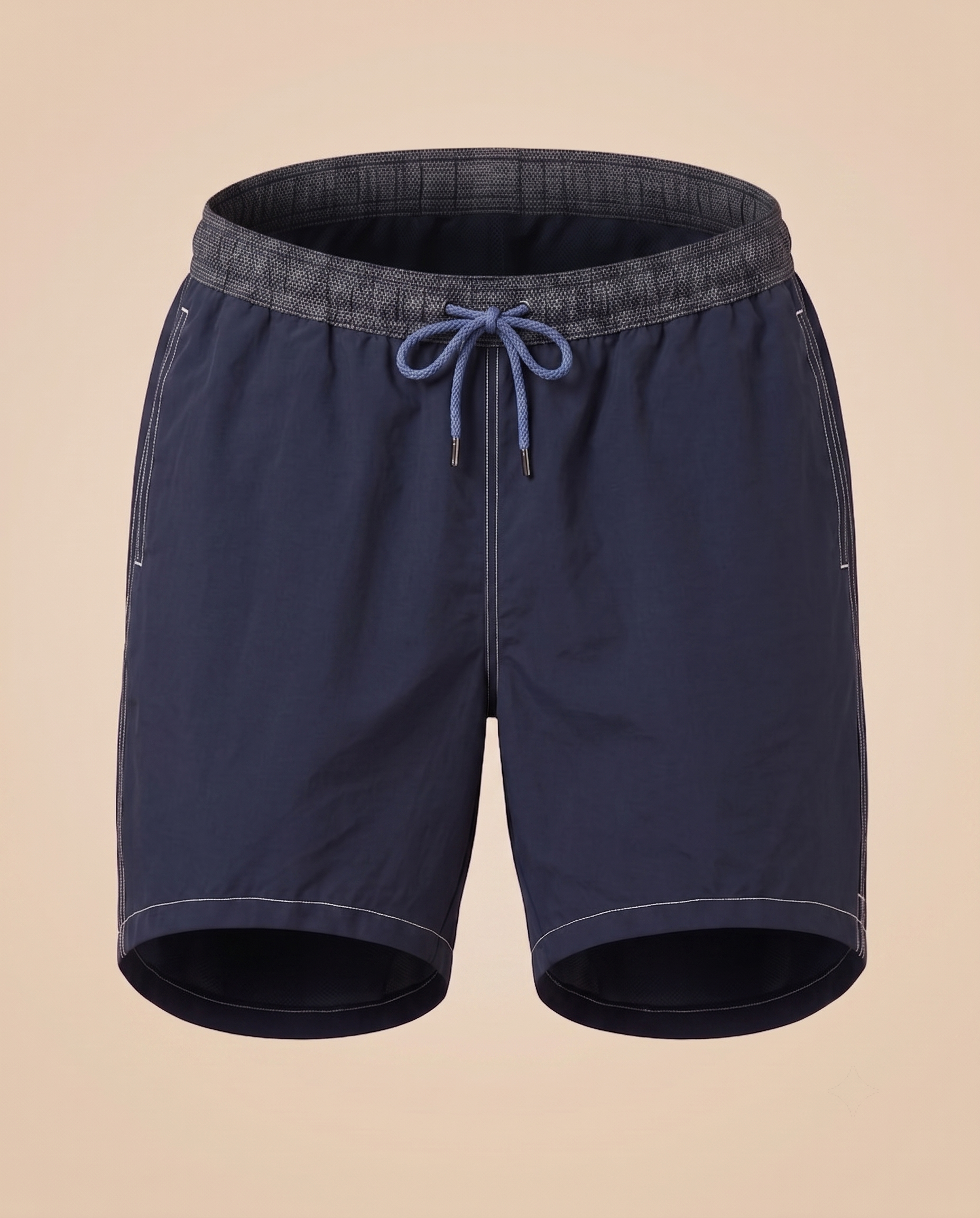 Bañador azul marino liso – delantero