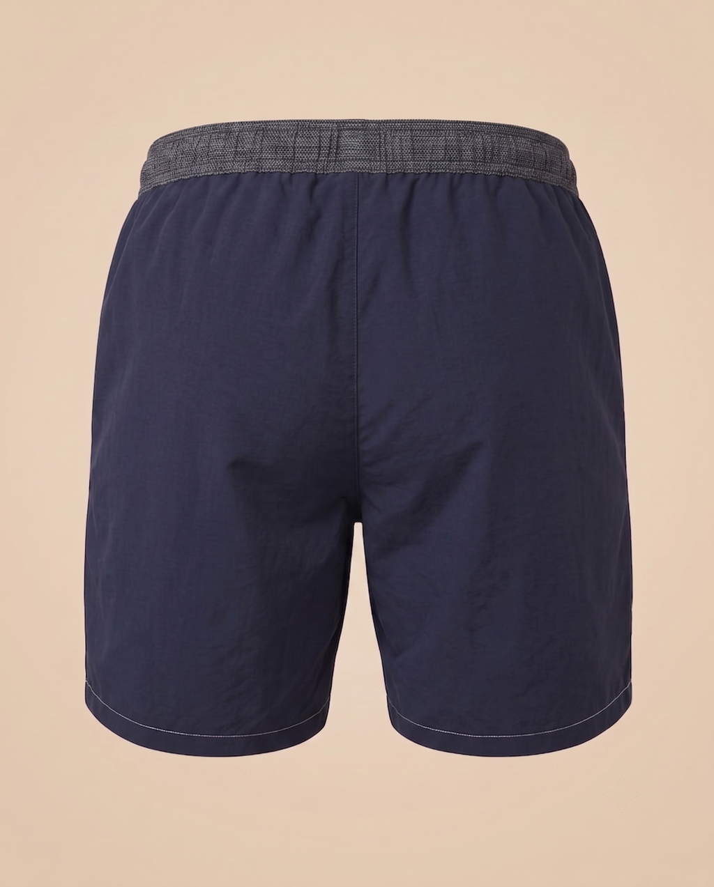 Costume da bagno blu navy tinta unita – retro