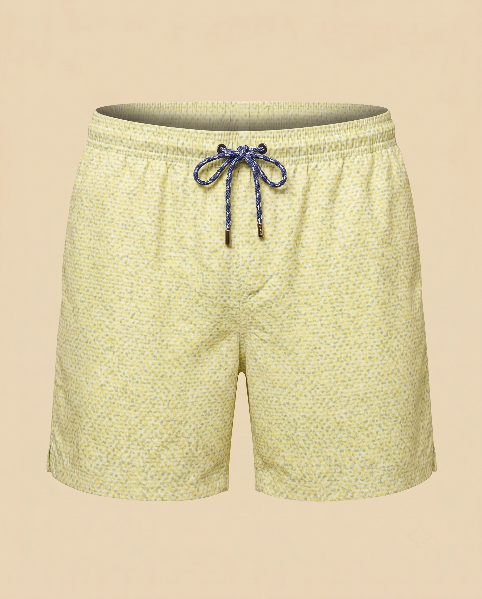 Bañador con estampado geométrico amarillo y verde – delantero