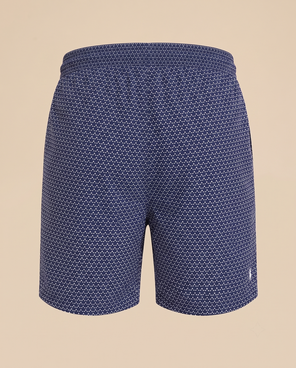 Costume da bagno navy micro-geometrico – retro