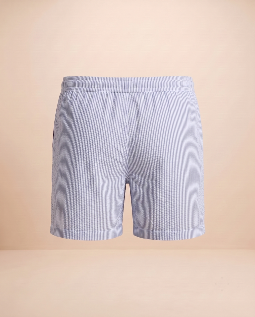 Costume da bagno seersucker a righe azzurre – retro