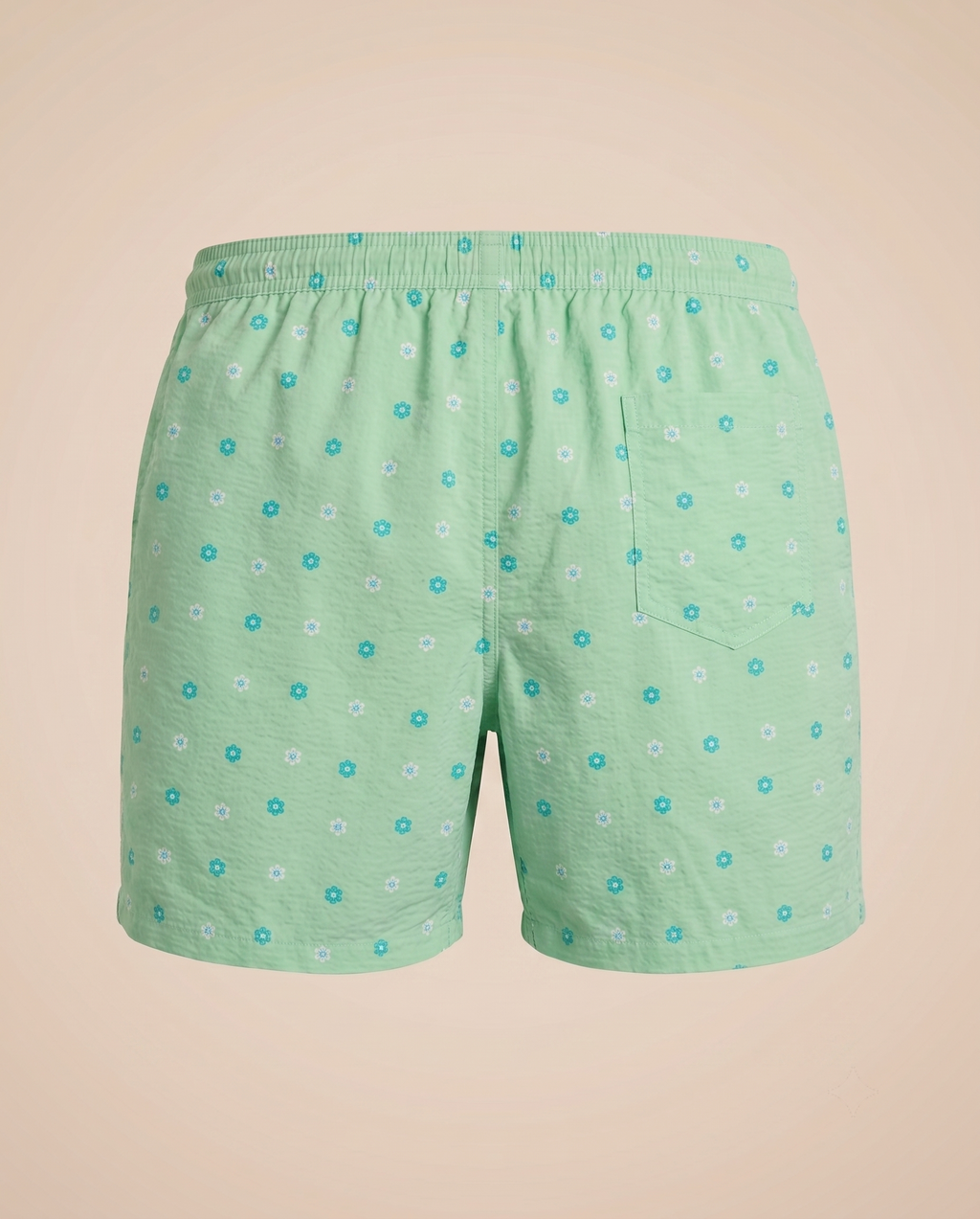 Costume da bagno verde mela a fiori – retro