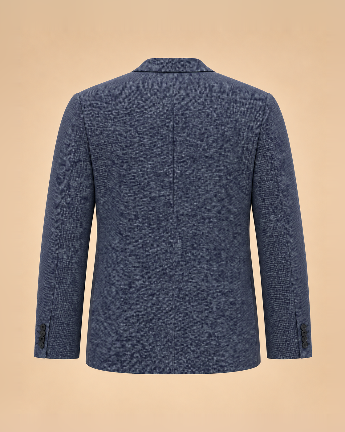 Americana azul pizarra con microdibujo – trasero