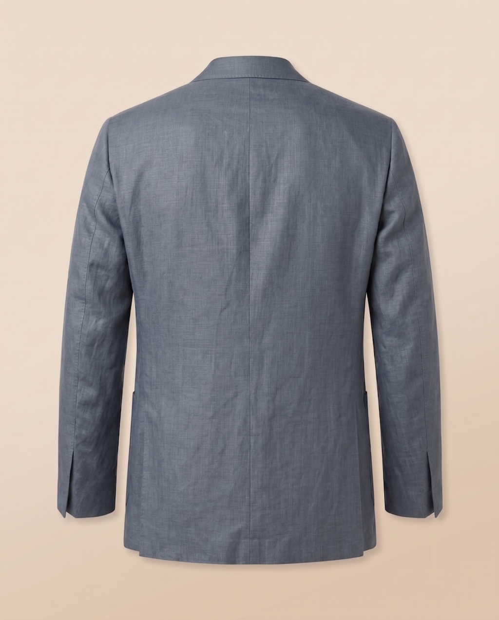 Giacca di lino blu grigio – retro