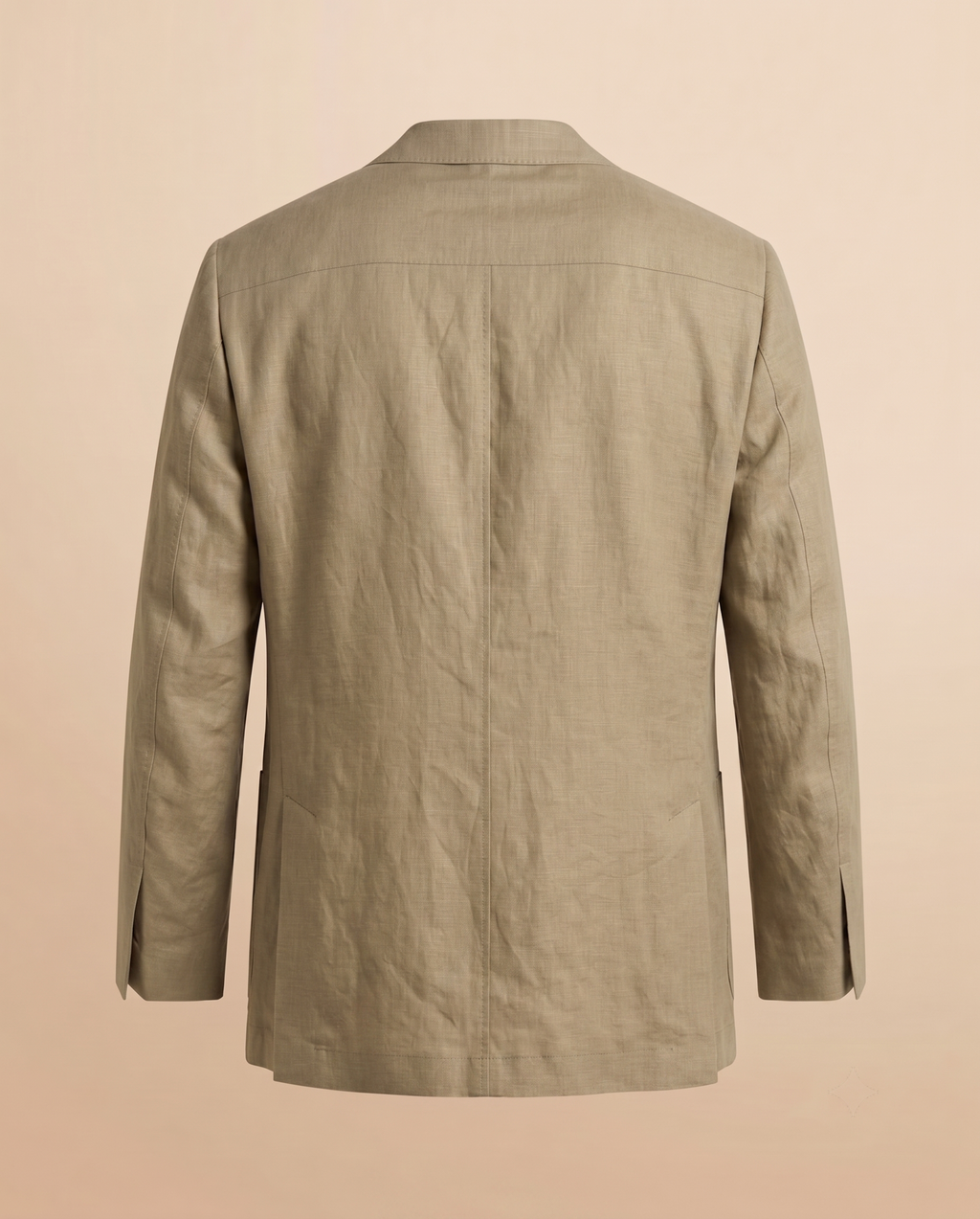 Sage green linen jacket – back