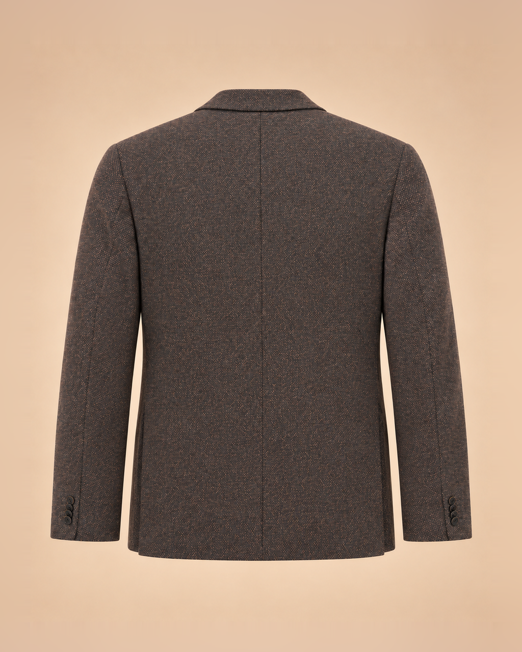 Giacca marrone scuro mélange – retro
