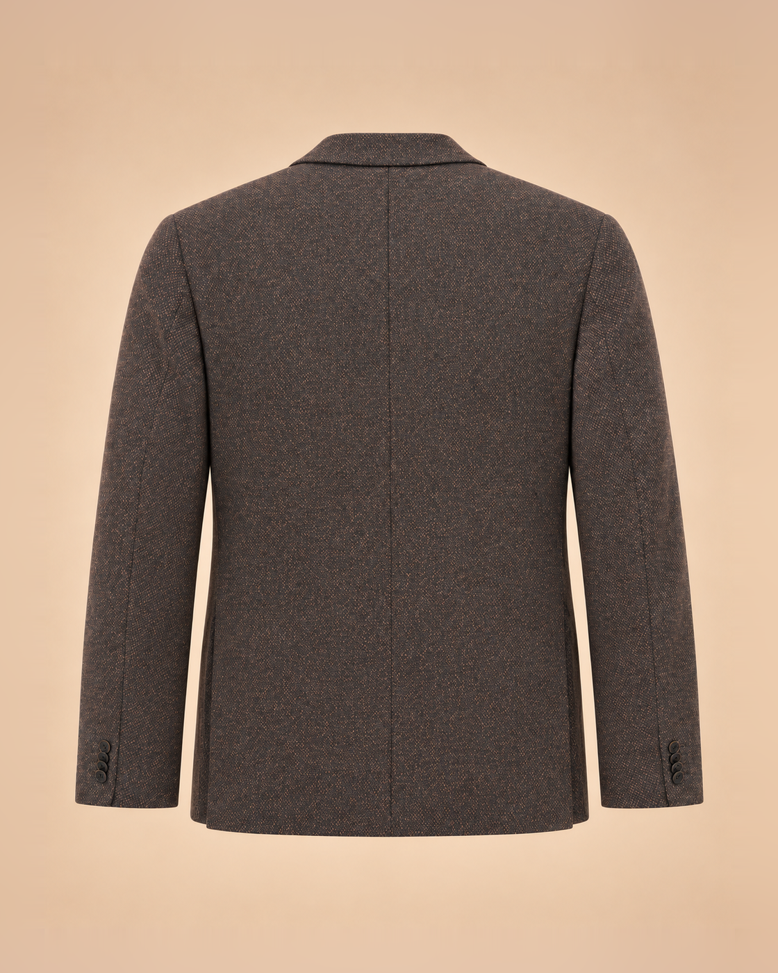 Giacca marrone scuro mélange – retro