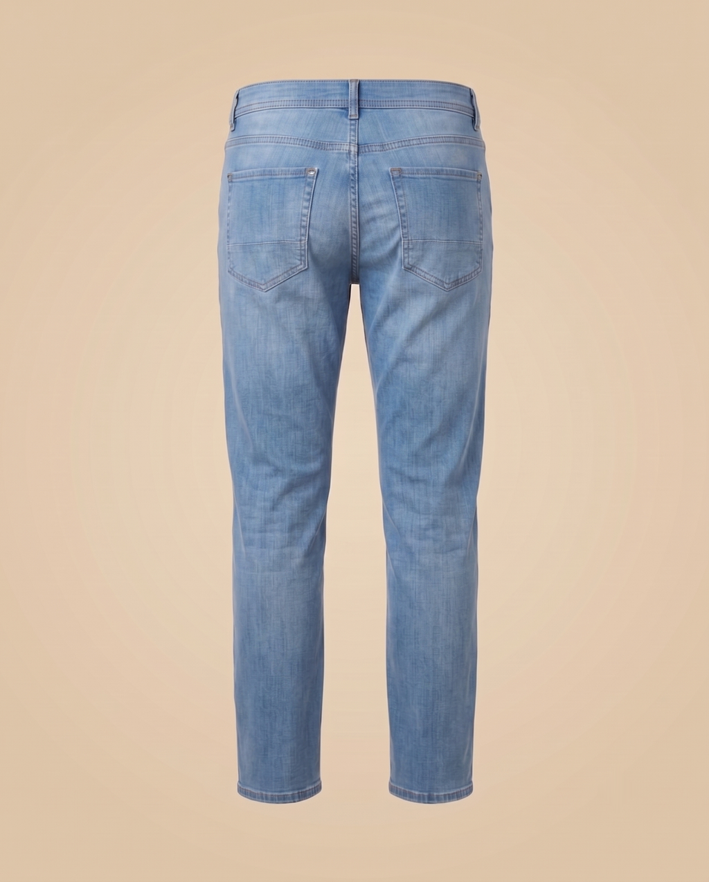 Jeans a 5 tasche in denim chiaro – retro