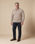 Jersey polo beige melange — EXTRA LARGE