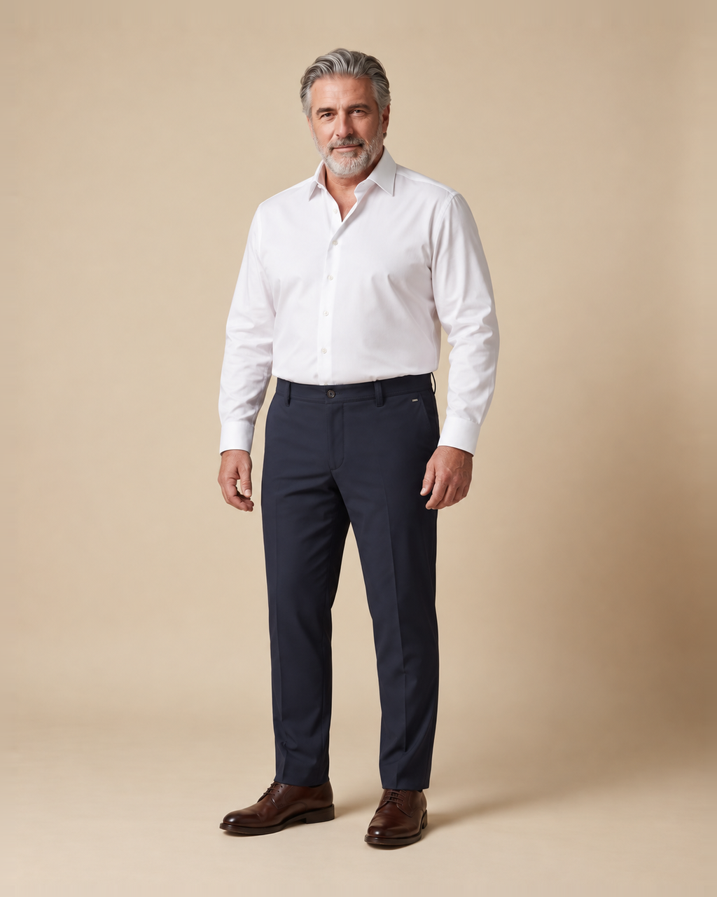 Pantalone blu navy con tasche zip — EXTRA LARGE
