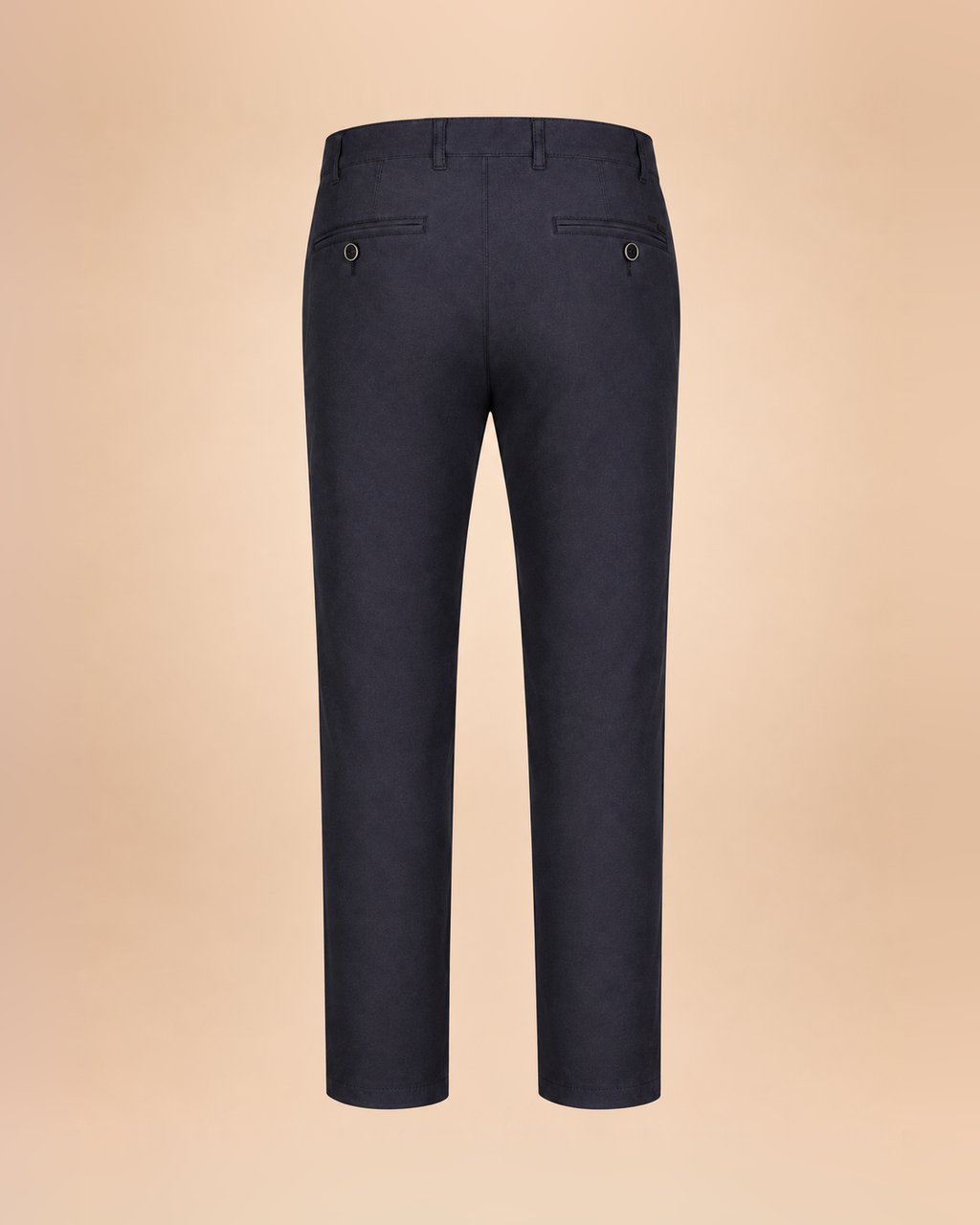 Navy twill trousers – back