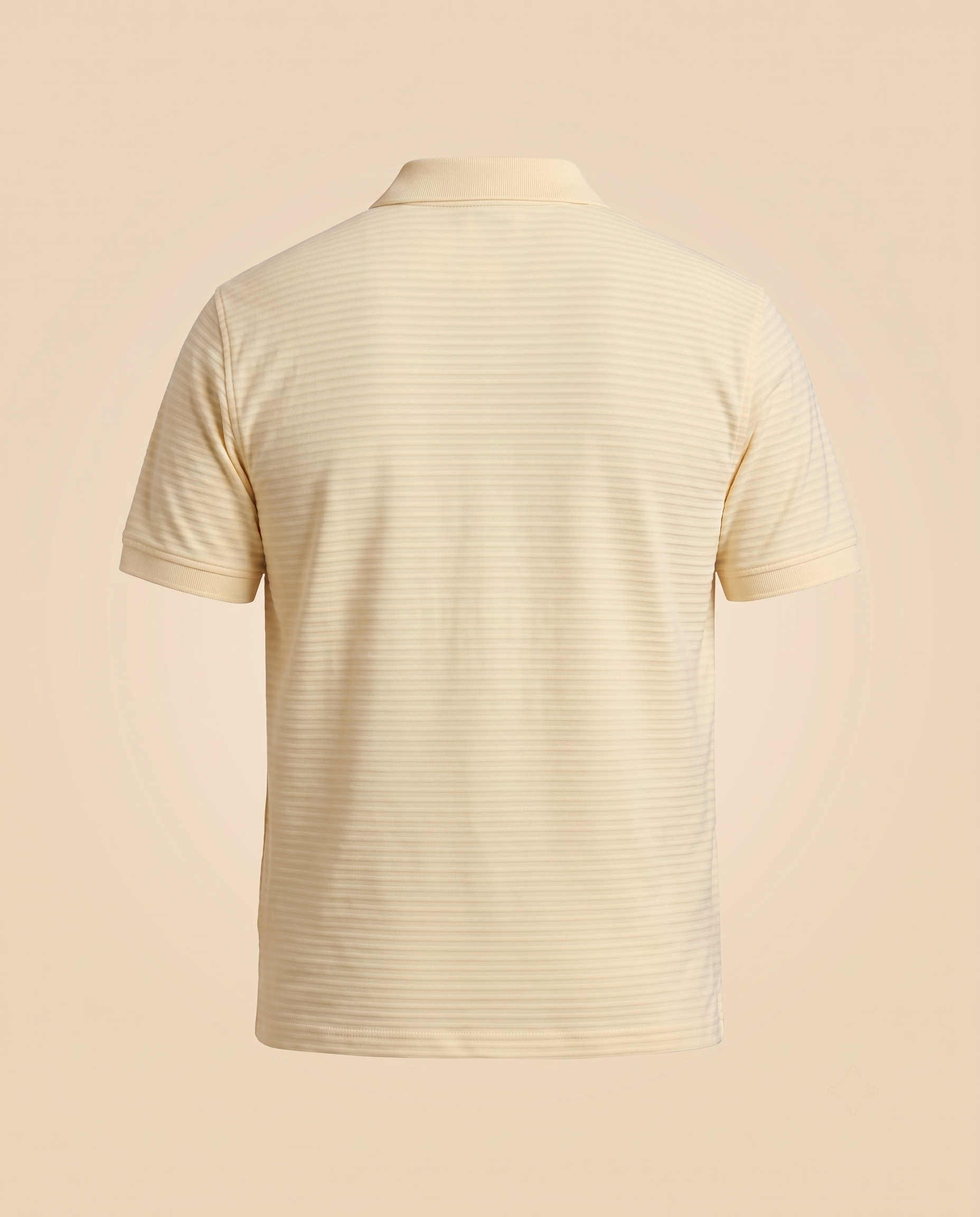 Polo gialla a righe sottili – retro
