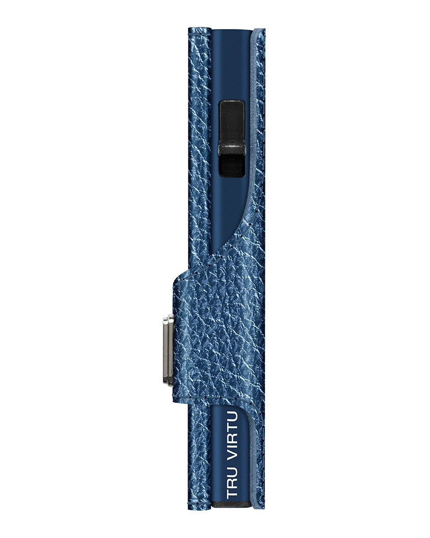Portafoglio blu navy metallizzato – profilo