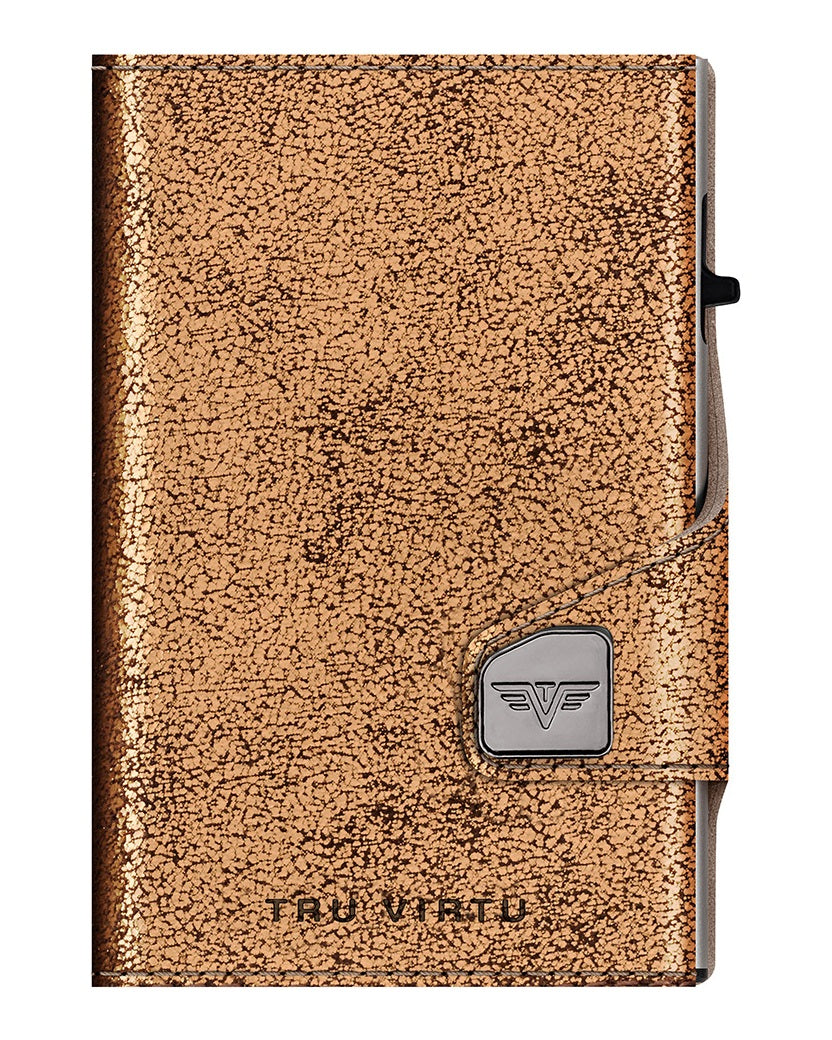Portafoglio bronzo glitter — EXTRA LARGE