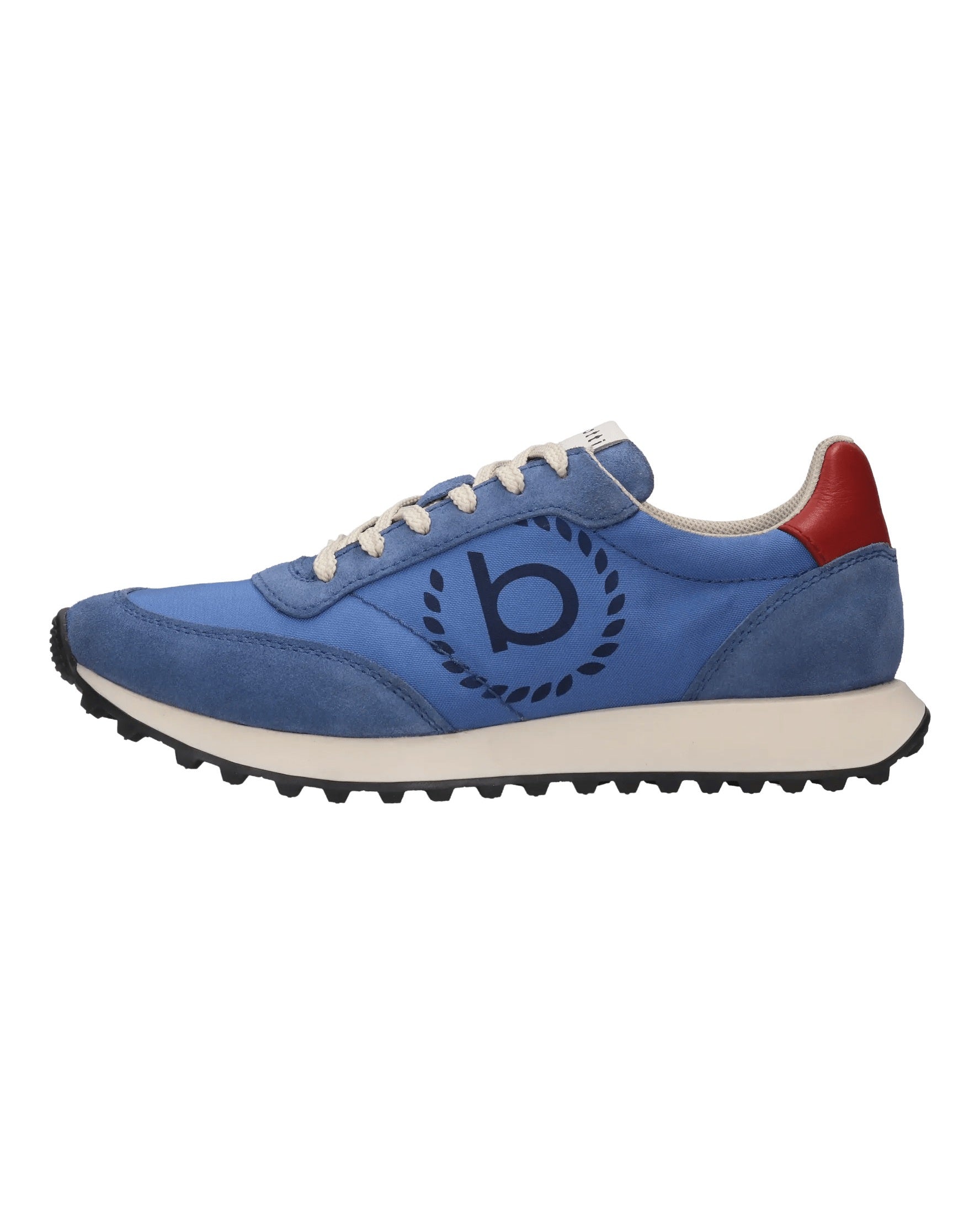 Zapatillas azul royal de ante y nailon – lado exterior