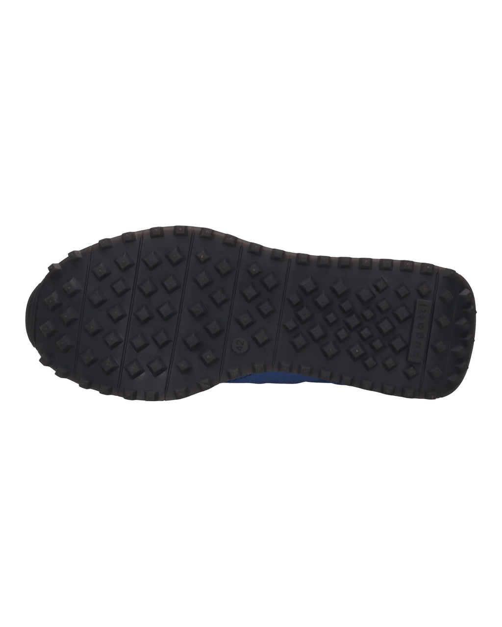 Sneaker blu royal in camoscio e nylon – suola