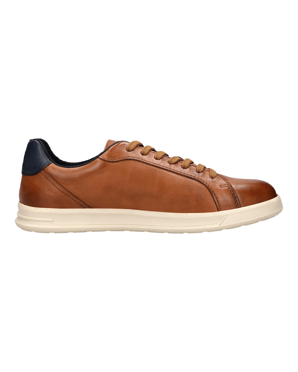 Zapatillas coñac de piel – lado interior