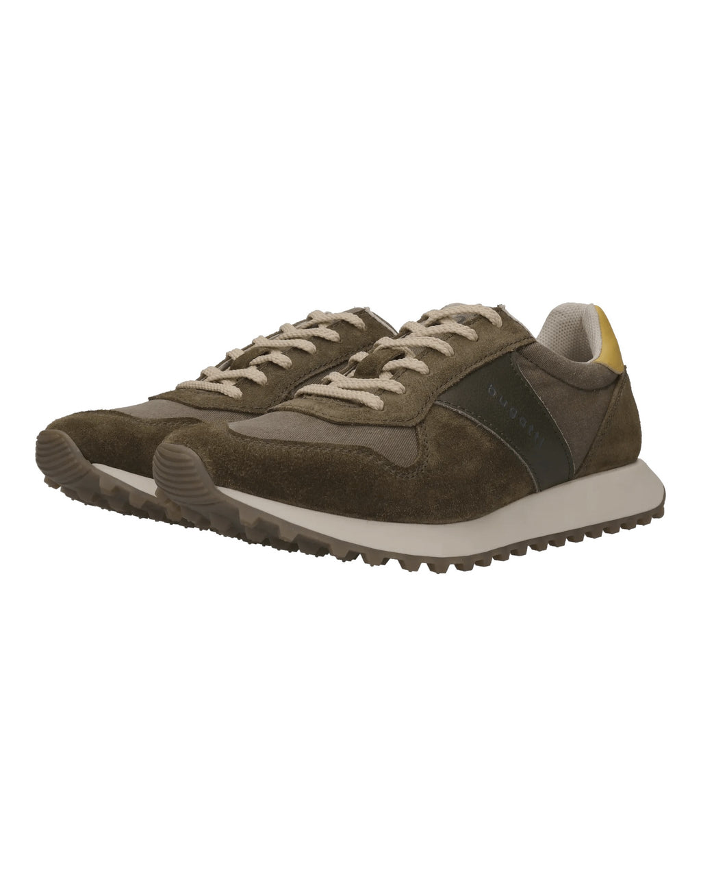 Sneaker verde oliva in camoscio e nylon – coppia