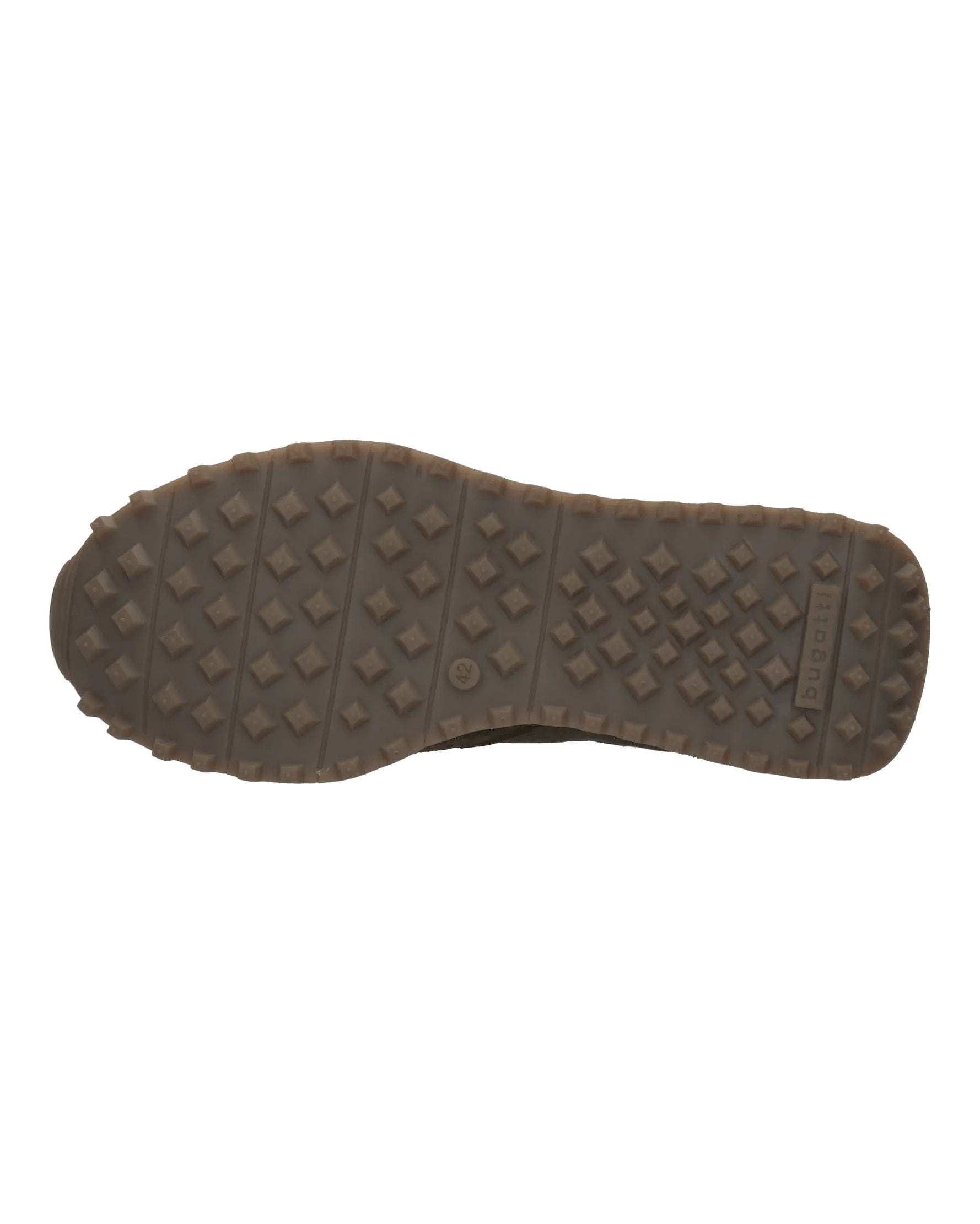 Sneaker verde oliva in camoscio e nylon – suola