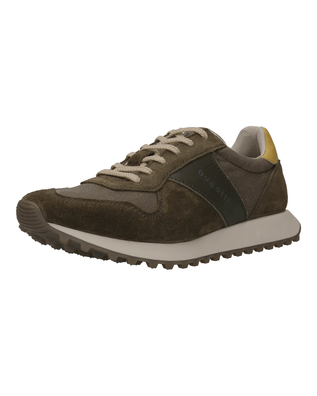 Sneaker verde oliva in camoscio e nylon — EXTRA LARGE