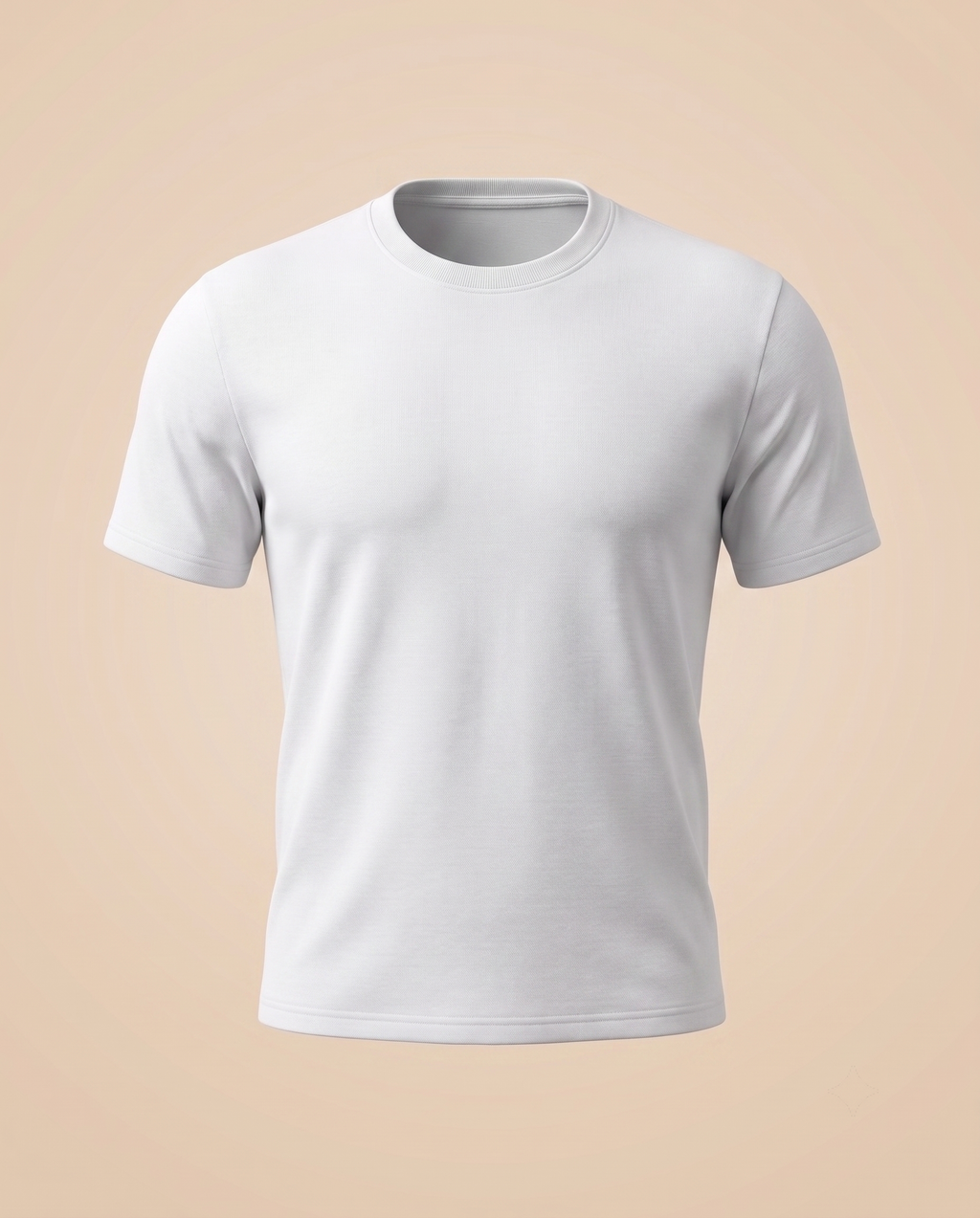 T-shirt bianca in cotone – fronte