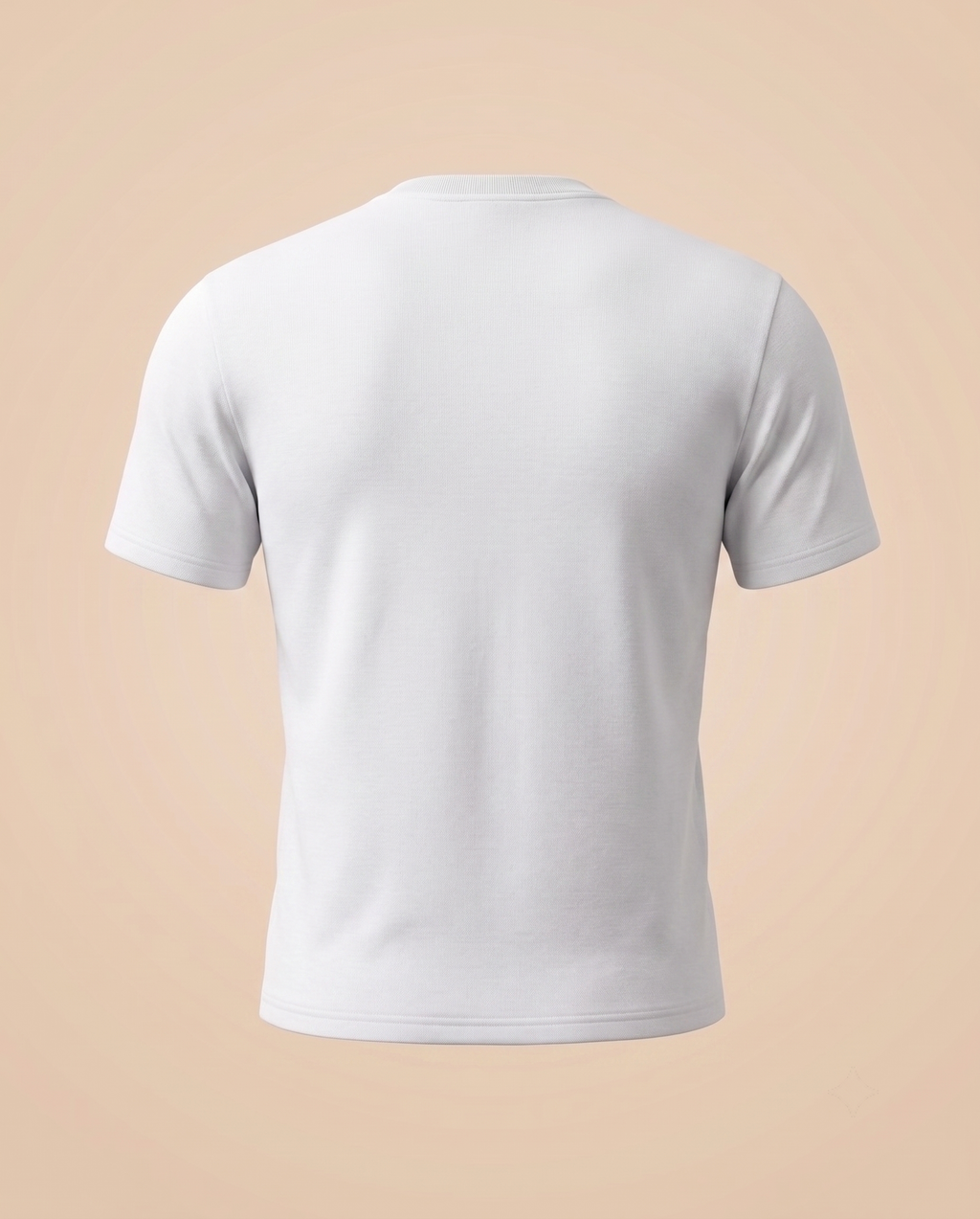 T-shirt bianca in cotone – retro